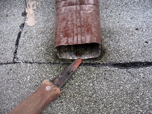 Torch on roof leak, Vancouver, BC